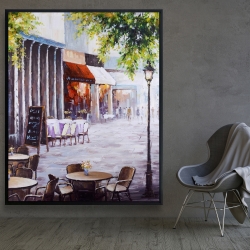 Framed 48 x 60 - Outdoor restaurant