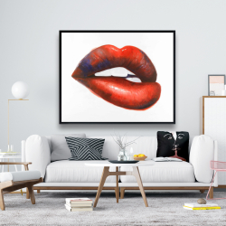 Framed 48 x 60 - Beautiful red mouth