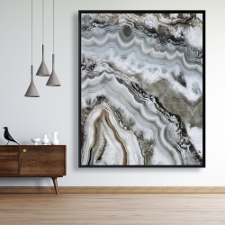Framed 48 x 60 - Abstract geode