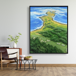 Framed 48 x 60 - Golf course on the coast