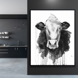 Framed 48 x 60 - Cow