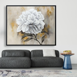 Encadré 48 x 60 - Pivoine blanche