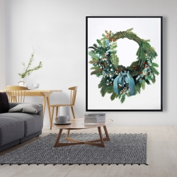 Framed 48 x 60 - Christmas wreath