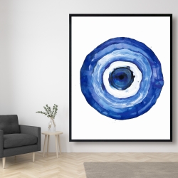 Framed 48 x 60 - Erbulus blue evil eye