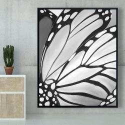 Framed 48 x 60 - Monarch wings closeup