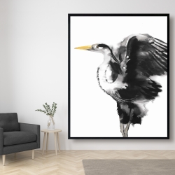 Framed 48 x 60 - Heron