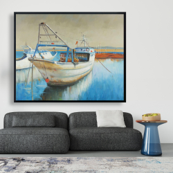 Framed 48 x 60 - Fishing boat