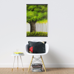 Magnétique 20 x 30 - Gros arbre vert