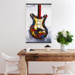 Magnétique 20 x 30 - Guitare colorée