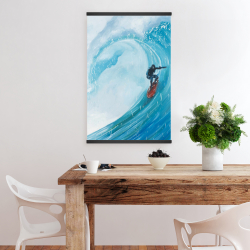 Magnétique 20 x 30 - Surfeur sur une grande vague