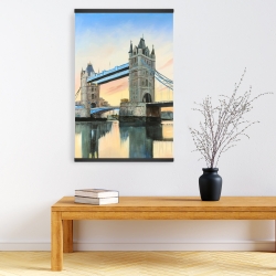 Magnétique 20 x 30 - Coucher de soleil sur le london bridge