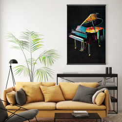 Magnétique 20 x 30 - Piano réaliste coloré