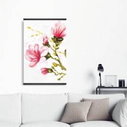 Magnetic 20 x 30 - Watercolor magnolia flowers