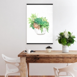 Magnétique 20 x 30 - Assortiment de succulents en pot