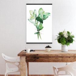 Magnetic 20 x 30 - Tied up basil leaves bundle