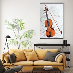 Magnetic 20 x 30 - Violin on music sheet