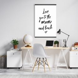 Magnétique 20 x 30 - Love you to the moon and back