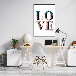 Magnétique 20 x 30 - Amour coloré