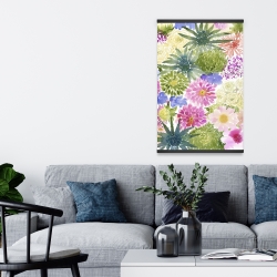 Magnétique 20 x 30 - Ensemble de fleurs exotiques