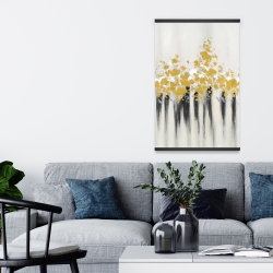 Magnetic 20 x 30 - Abstract gold flowers 