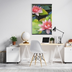 Magnetic 20 x 30 - Water lilies and lotus flowers