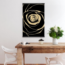 Magnétique 20 x 30 - Rose noire