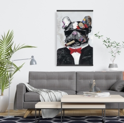 Magnetic 20 x 30 - Smoking gangster bulldog