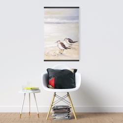 Magnetic 20 x 30 - Two sandpipers on the beach