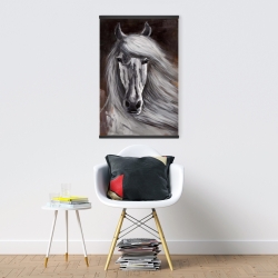 Magnétique 20 x 30 - Fier cheval blanc