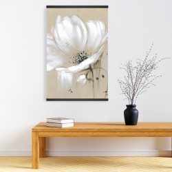 Magnétique 20 x 30 - Fleur sauvage blanche et abstraite