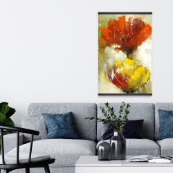 Magnétique 20 x 30 - Fleurs jaunes et oranges