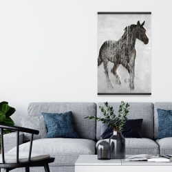 Magnétique 20 x 30 - Cheval brun abstrait