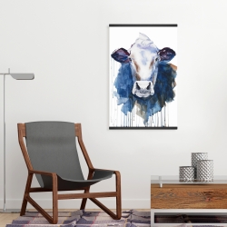 Magnetic 20 x 30 - Watercolor cow