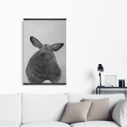 Magnétique 20 x 30 - Petit lapin de dos