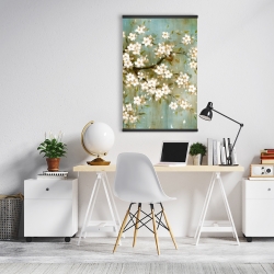 Magnétique 20 x 30 - Cerisier blanc en fleurs