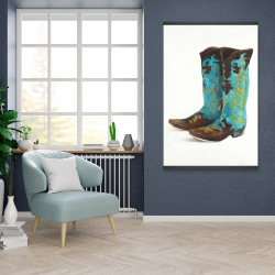 Magnetic 28 x 42 - Blue cowboy boots