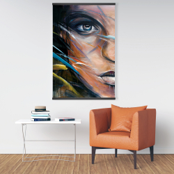 Magnétique 28 x 42 - Visage de femme coloré