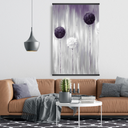 Magnétique 28 x 42 - Fleur d'allium mauve