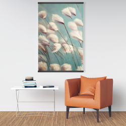 Magnetic 28 x 42 - Cotton grass flowers in the wind