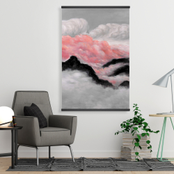 Magnetic 28 x 42 - Gray and pink clouds