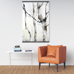 Magnetic 28 x 42 - Three birches trees