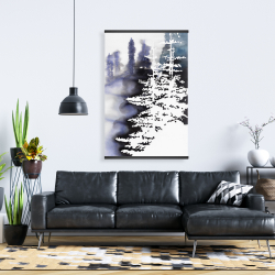 Magnétique 28 x 42 - Silhouette de forêt