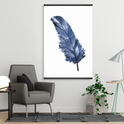 Magnétique 28 x 42 - Plume bleue