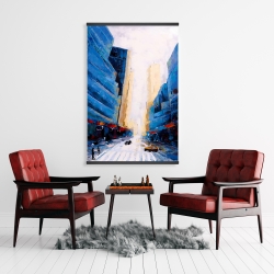 Magnétique 28 x 42 - Rue asymétrique bleue