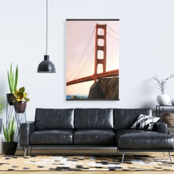 Magnétique 28 x 42 - Coucher de soleil sur le golden gate bridge