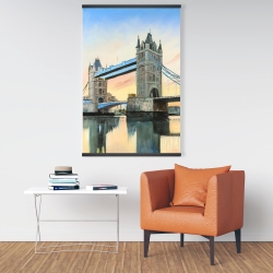 Magnétique 28 x 42 - Coucher de soleil sur le london bridge