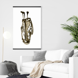 Magnétique 28 x 42 - Illustration d'un sac de golf