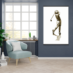Magnetic 28 x 42 - Illustration of a golfer