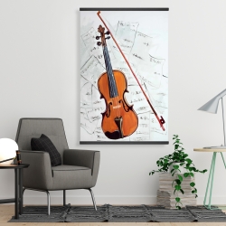 Magnetic 28 x 42 - Violin on music sheet