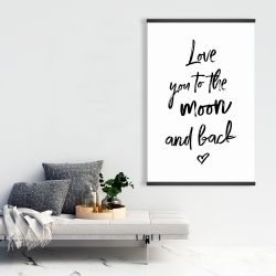 Magnétique 28 x 42 - Love you to the moon and back